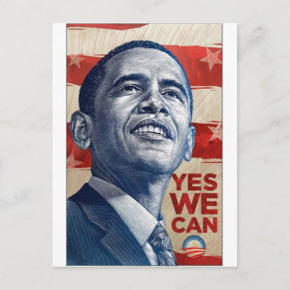 Barack Obama Ja, wir können Postkarte