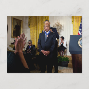Barack Obama & John Lewis Postkarte