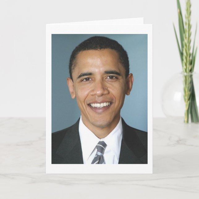 Barack Obama Karte (Vorderseite)