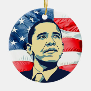 Barack Obama Keramik Ornament
