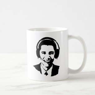 Barack Obama Kopfhörer Tasse