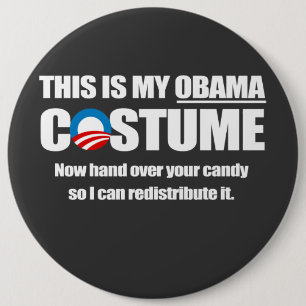 Barack Obama Kostüm Button