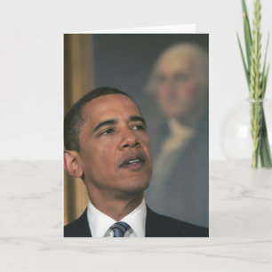 Barack Obama kündigen seine Absicht an, um zu Karte