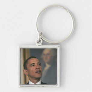 Barack Obama kündigt seine Absicht an, zu nominier Schlüsselanhänger