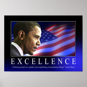 Barack Obama Leistungs-Plakat Poster