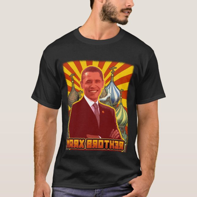 Barack Obama: Marx-Bruder T-Shirt (Vorderseite)