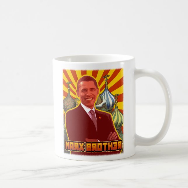 Barack Obama: Marx-Bruder Tasse (Rechts)