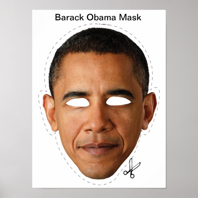 Barack Obama Mask Poster (Vorne)