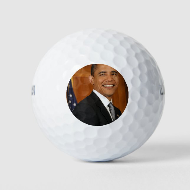 Barack Obama Offiziell Portrait Golfball (Vorderseite)