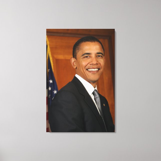 Barack Obama Offiziell Portrait Leinwanddruck (Vorderseite)