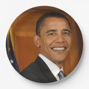Barack Obama Offiziell Portrait Pappteller