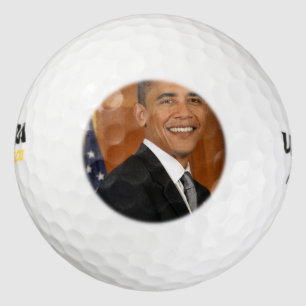 Barack Obama Offizielles Portrait Golfball