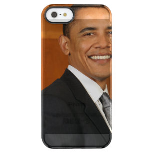 Barack Obama Offizielles Portrait Durchsichtige iPhone SE/5/5s Hülle