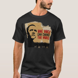 BARACK OBAMA-ONE STIMME KANN Änderung-Beide Seite T-Shirt
