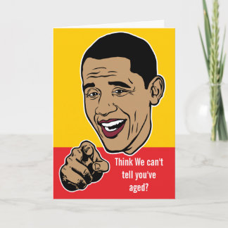 Barack Obama Personalisierte Karte