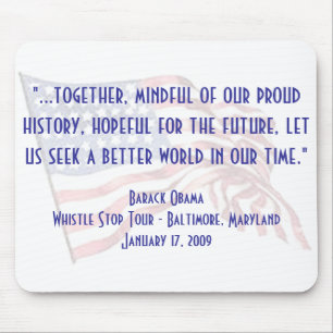 Barack Obama "Pfeife Stopp"-Rede Mousepad