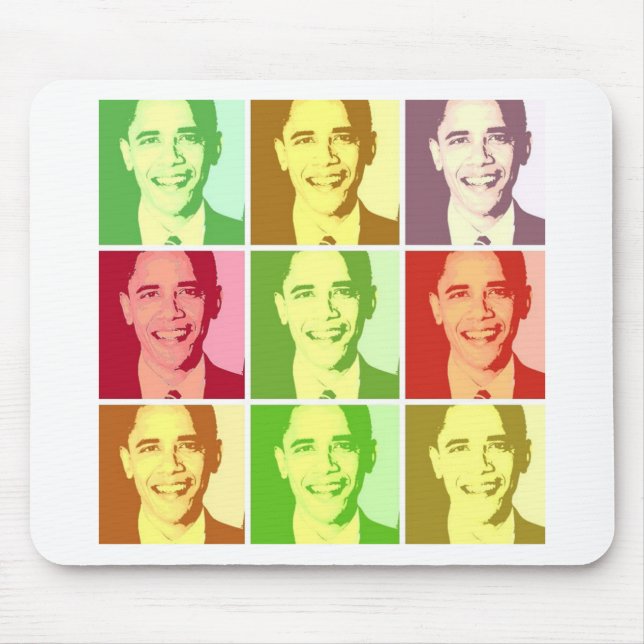 Barack Obama Pop Art Mousepad (Vorne)