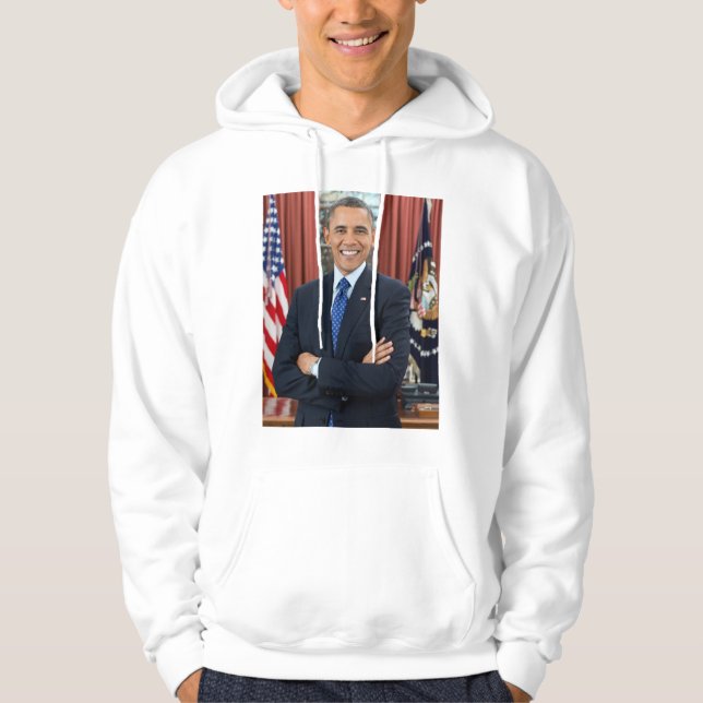 Barack Obama-Portrait Hoodie (Vorderseite)
