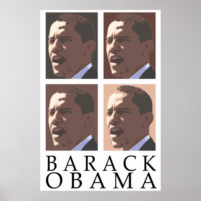 Barack Obama Portrait Poster (Vorne)
