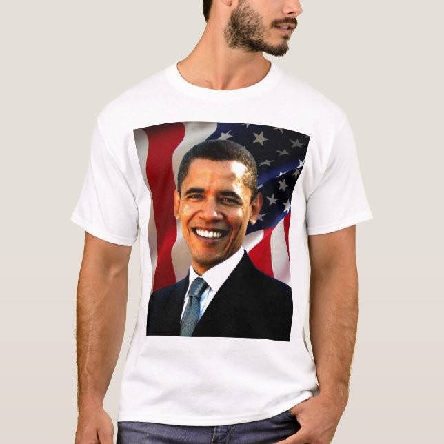 Barack Obama Porträt-T-Shirt T-Shirt (Vorderseite)