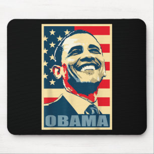 Barack Obama Präsident 44 US-Flag Happy Demo Mousepad