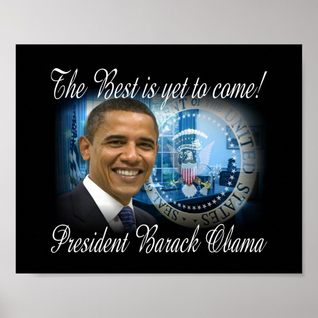 Barack Obama Präsident der Vereinigten Staaten Poster (Vorne)