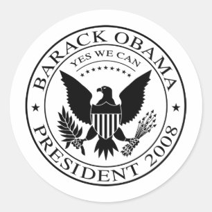 Barack Obama Präsident Siegel 2008 Sticker