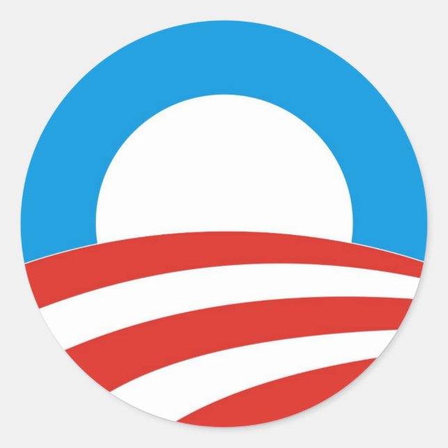 Barack Obama Präsident usa Logo Wahlen 2012 Runder Aufkleber (Vorderseite)