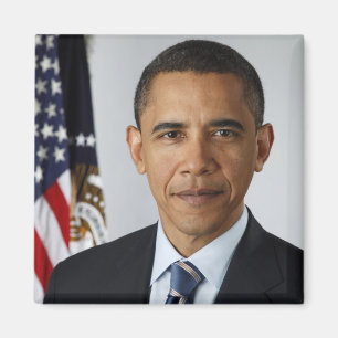 Barack Obama Präsidentenportrait Magnet