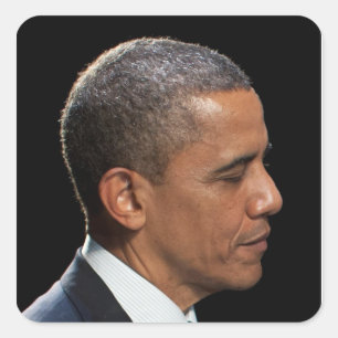 Barack Obama Quadratischer Aufkleber