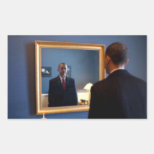 Barack Obama Rechteckiger Aufkleber