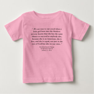 Barack Obama - Rede zur Amtseinführung 2013 Baby T-shirt