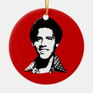 Barack Obama Retro Keramikornament