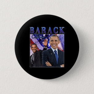 Barack Obama Retro Vintager Stil Button
