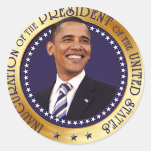 Barack Obama Runder Aufkleber