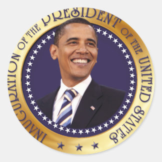 Barack Obama Runder Aufkleber
