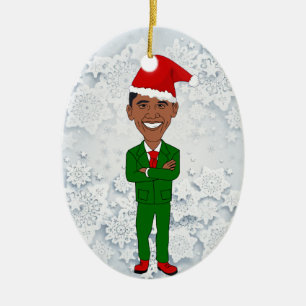 Barack Obama Sankt Keramik Ornament