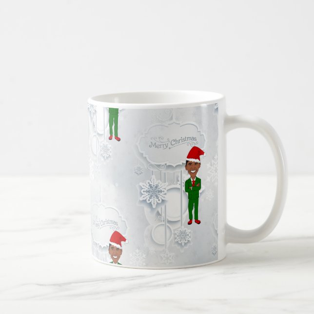 Barack Obama Santa Kaffeetasse (Rechts)