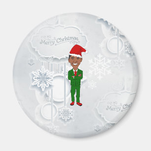 Barack Obama Santa Magnet