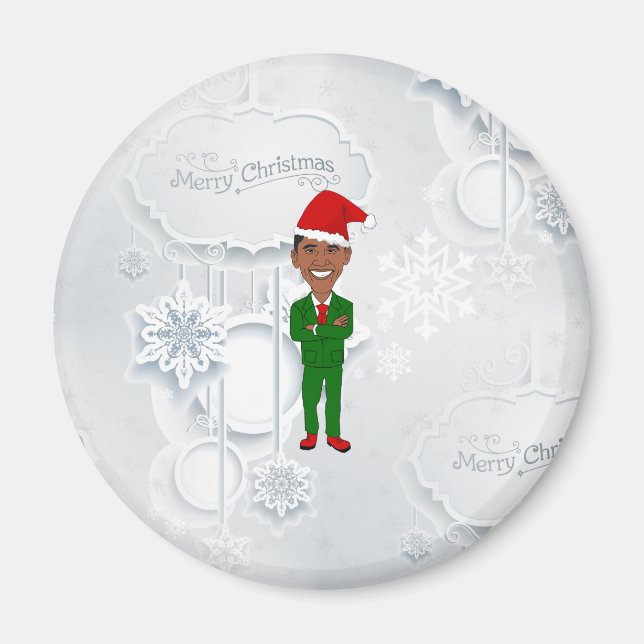 Barack Obama Santa Magnet (Vorne)