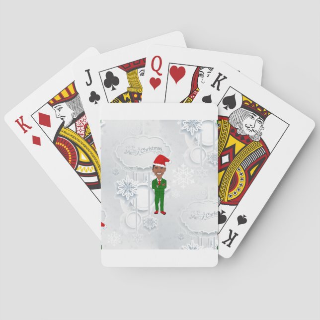 Barack Obama Santa Spielkarten (Rückseite)