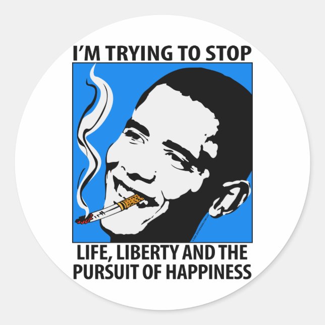 Barack Obama Satire / Parody Sticker (Vorderseite)