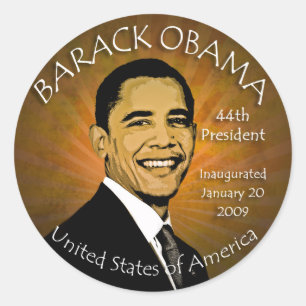 Barack Obama Schmutz-Aufkleber Runder Aufkleber