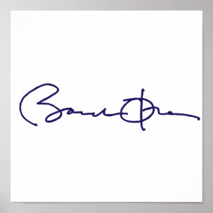 Barack Obama Signature Poster