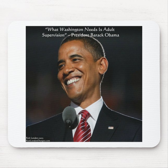 Barack Obama & Spaß Quotierungen Mousepad (Vorne)