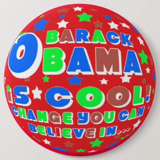 BARACK OBAMA SPASS SCHERZT BUTTON