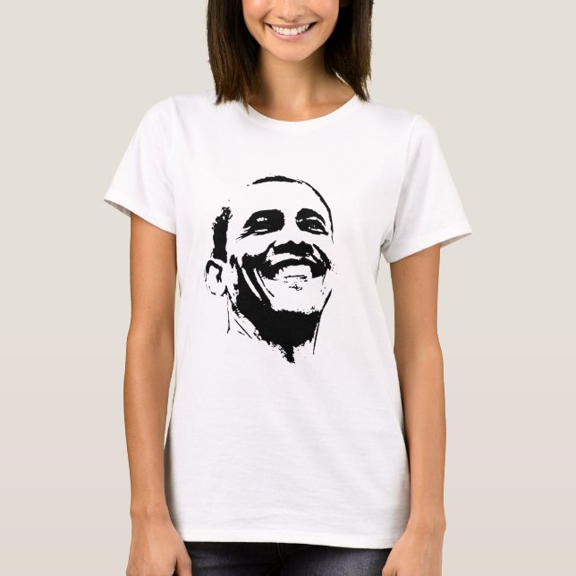Barack Obama stellen gegenüber T-Shirt (Vorderseite)
