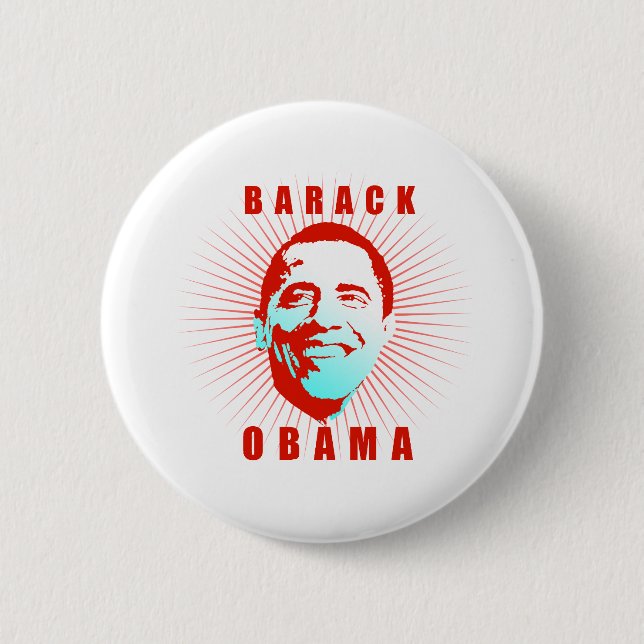 Barack Obama stellen T - Shirt gegenüber Button (Vorderseite)