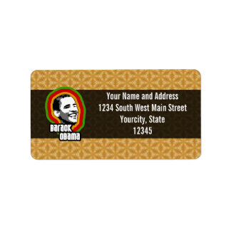 Barack Obama Throw Adressaufkleber