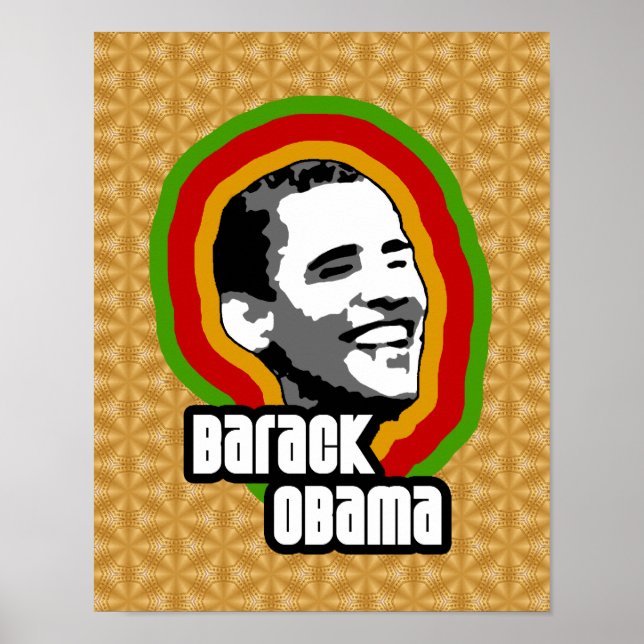 Barack Obama Throw Poster (Vorne)